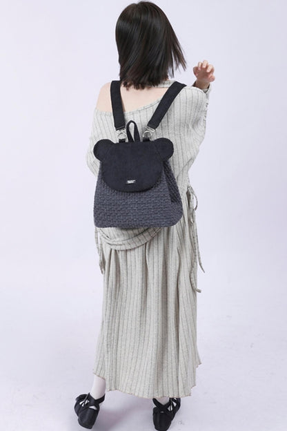 Patchwork Bear Crossbody Bag