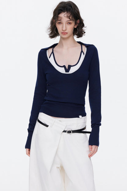 Asymmetrische Taillenjeans