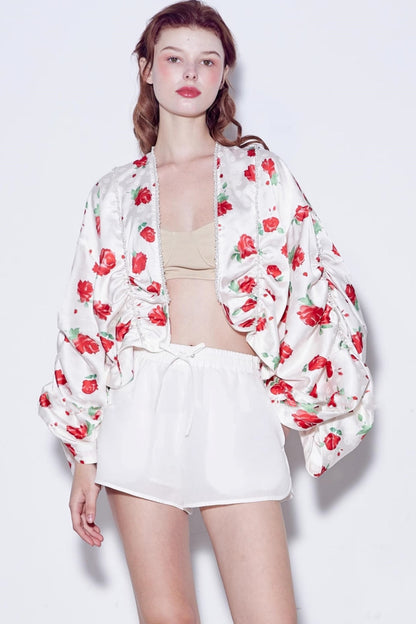 Deconstructed Rose Beaded Jacket