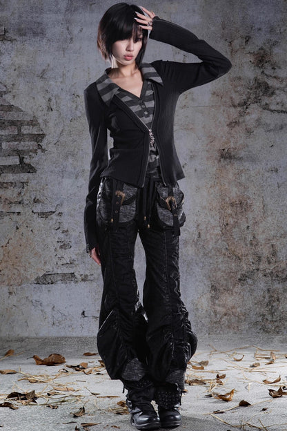 Slim Fit V-Neck Pullover Knit Top