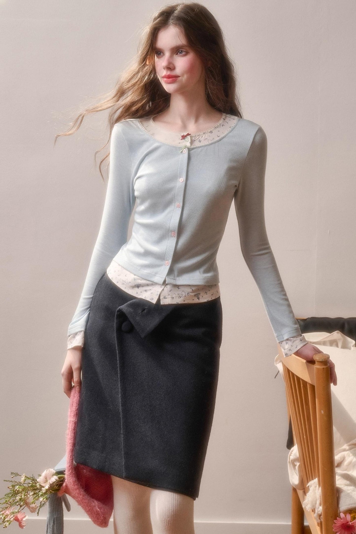 Fluffy Woolen Warm Skirt