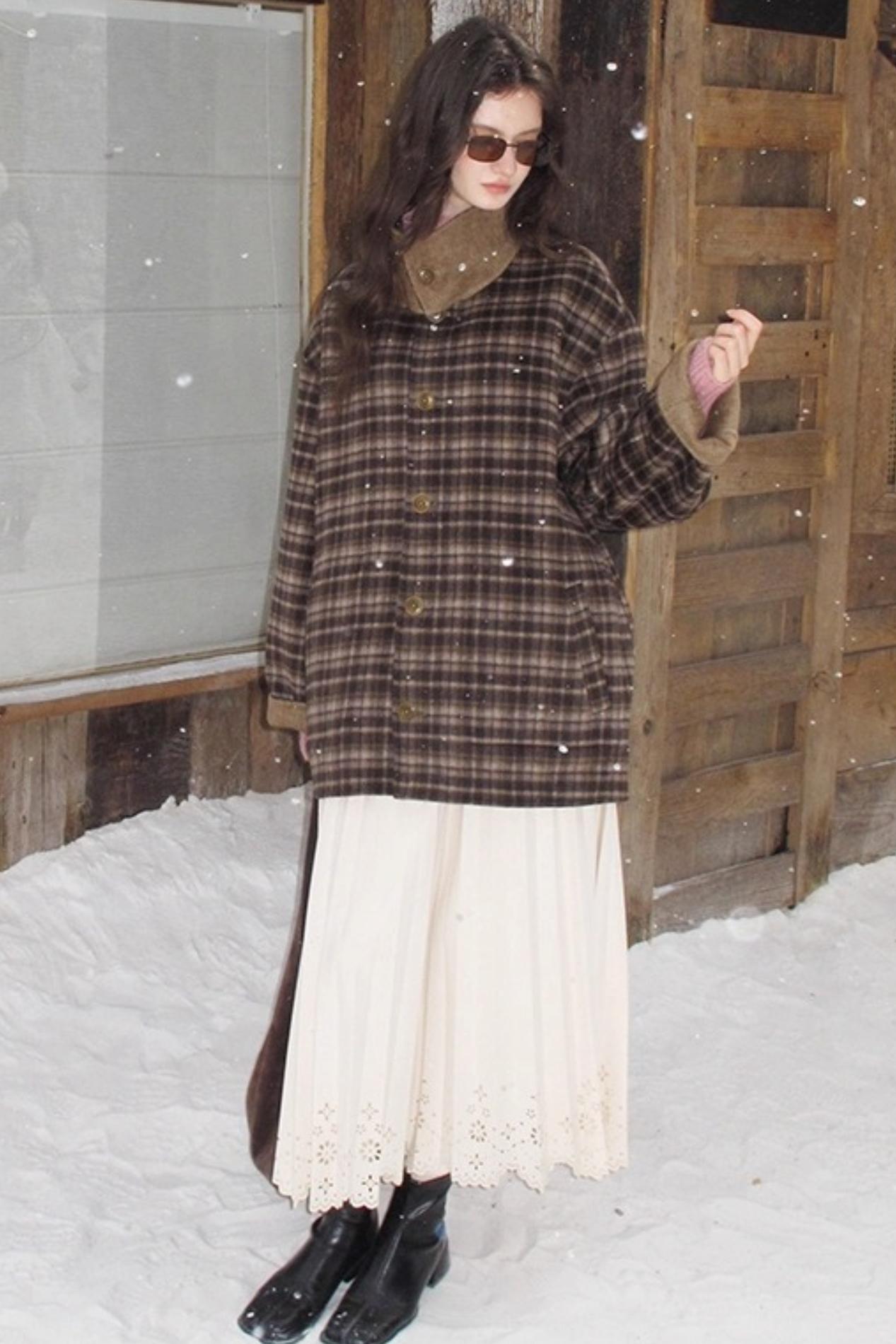 Rin's Poem Pleated Skirt