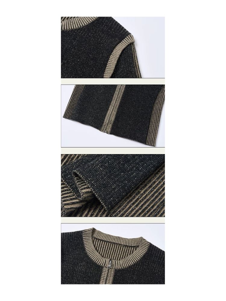 Retro thin Slim knit sweater