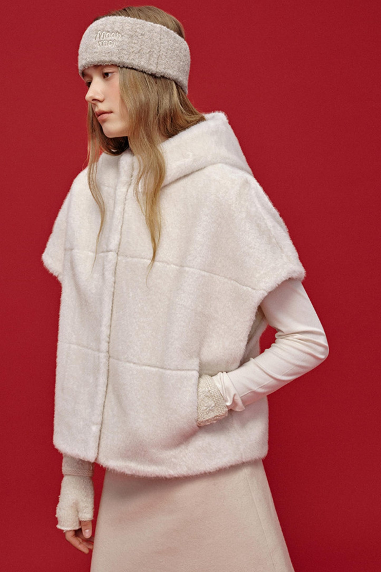 Letter Jacquard Wool Headband