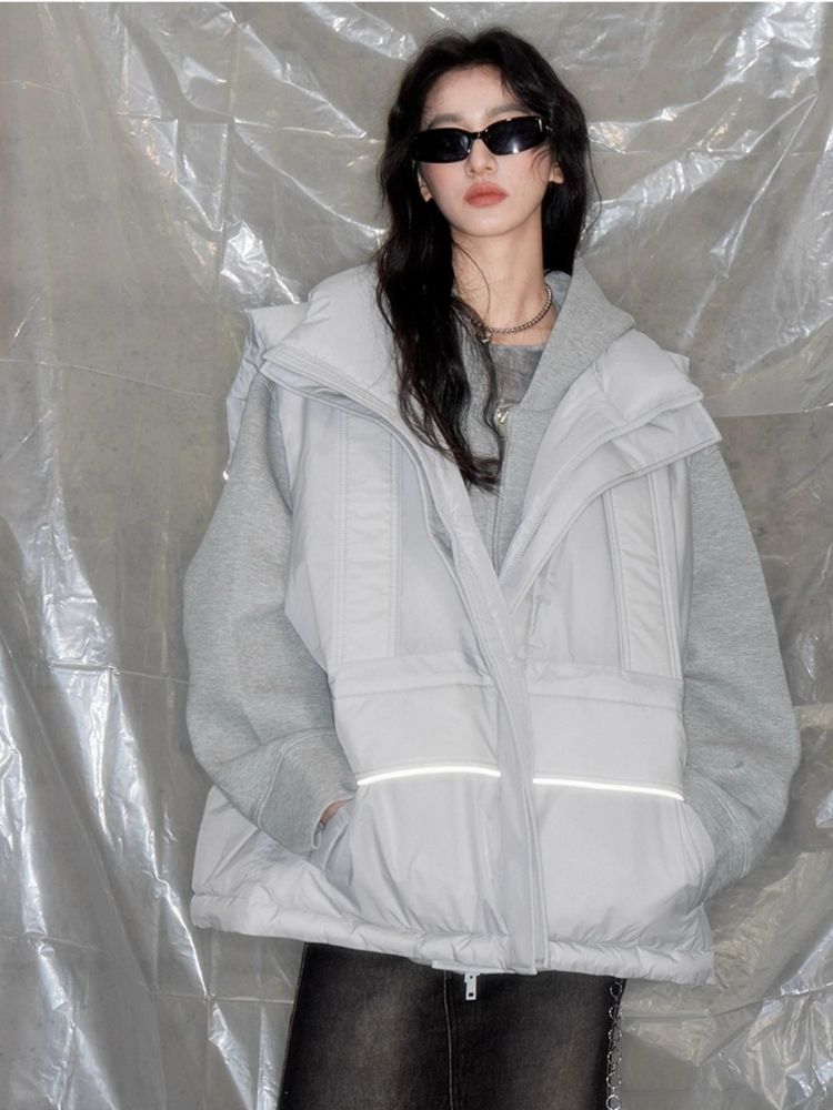 Loose Box Oversized Down Vest