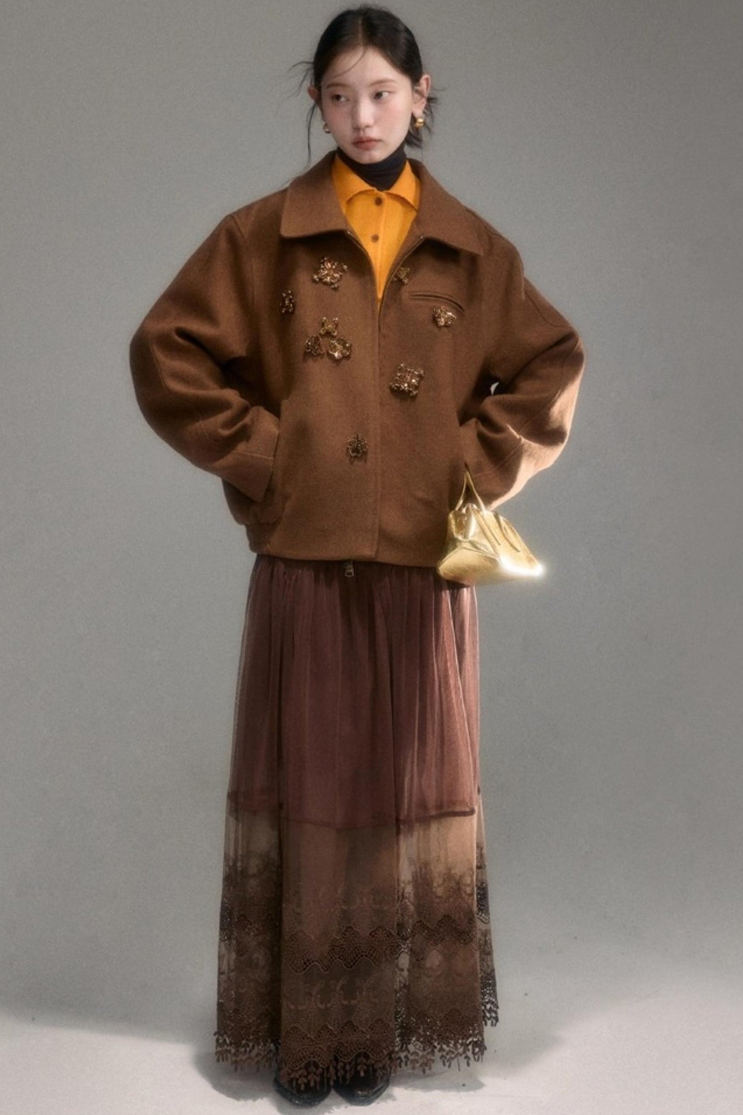 Oak Hazelnut Wool Jacket Set-Up