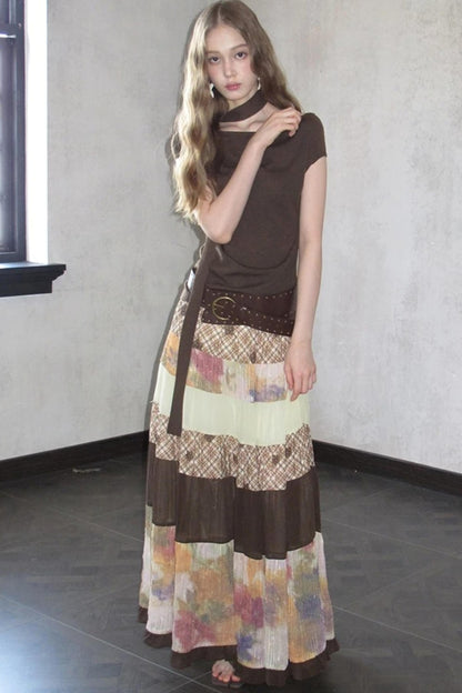 Bouguereau Art Color Block Skirt Set-Up