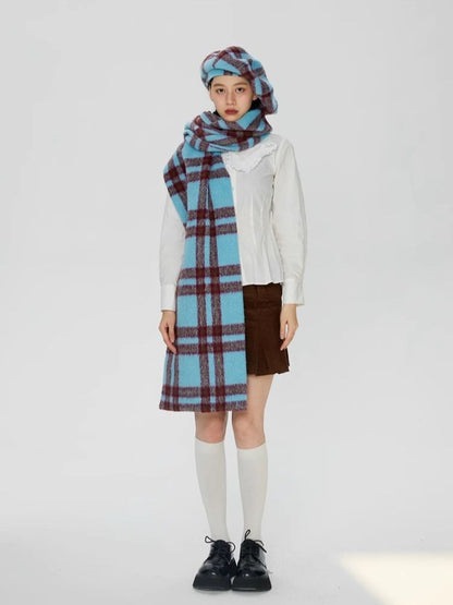 Oversized Tweed Styling Thick Scarf