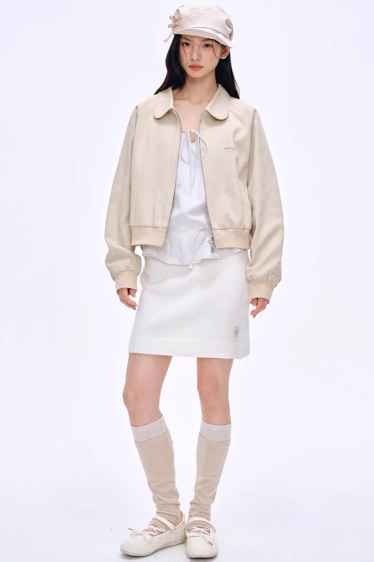 Heartbeat Dialogue Knit Skirt Set-Up