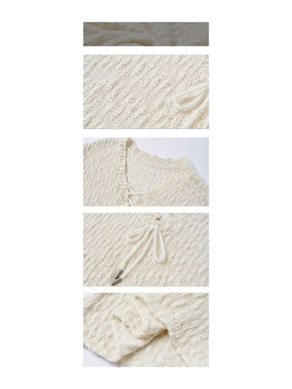 Slouchy Style Loose Knit Cowl Top