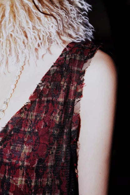 Vintage Suede Sleeveless Dress