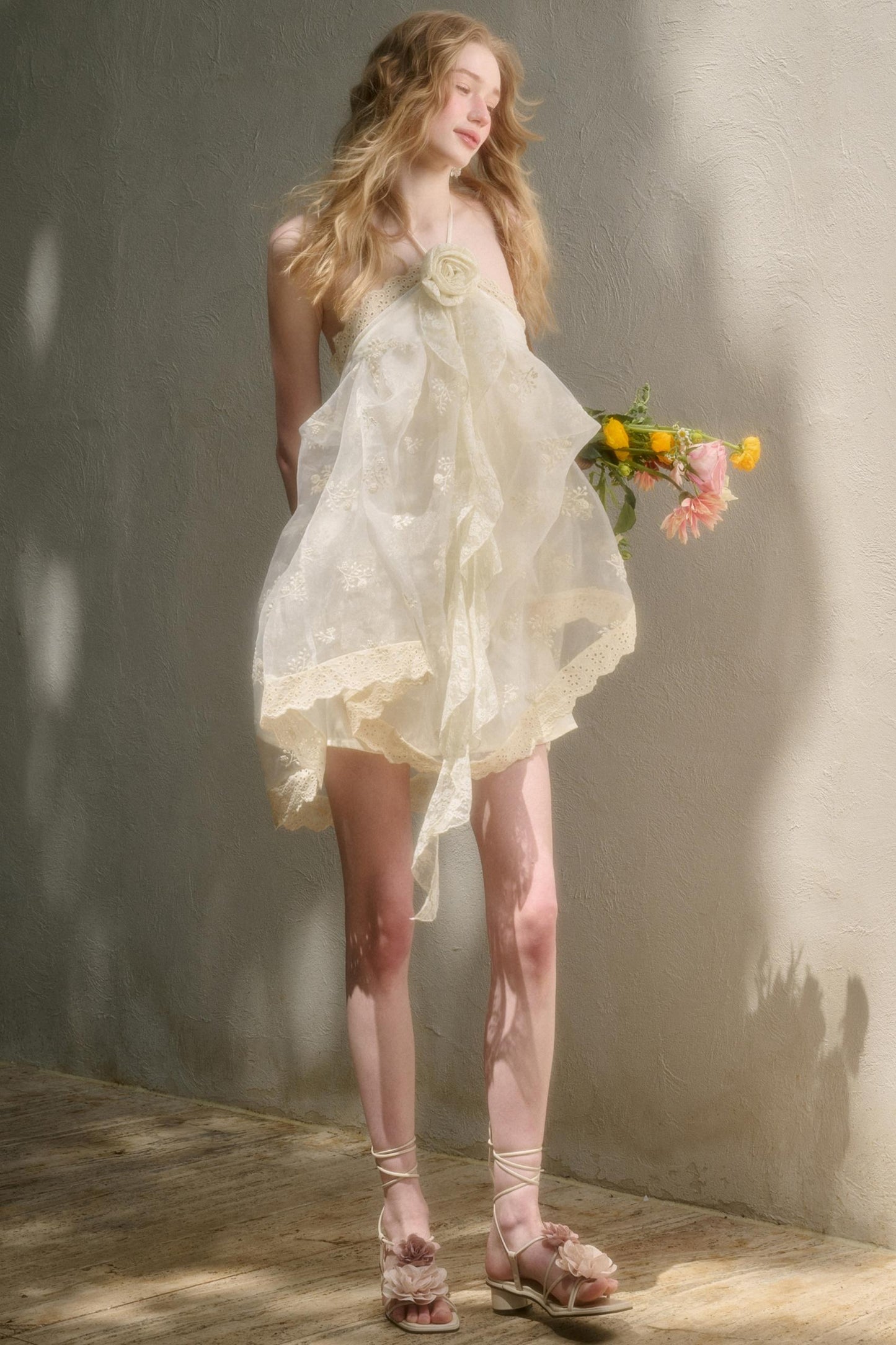 Breeze Halter Lace Dress