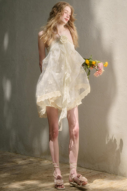 Breeze Halter Lace Dress