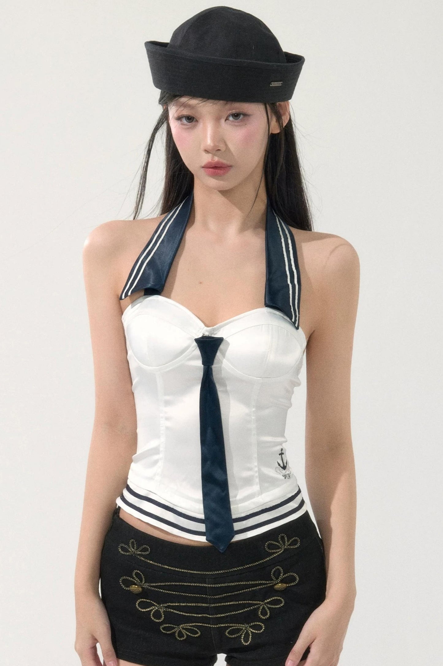 Pure Desire Navy Tube Top