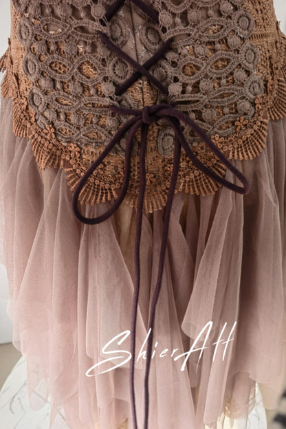 Vintage Elf Embroidered Dress