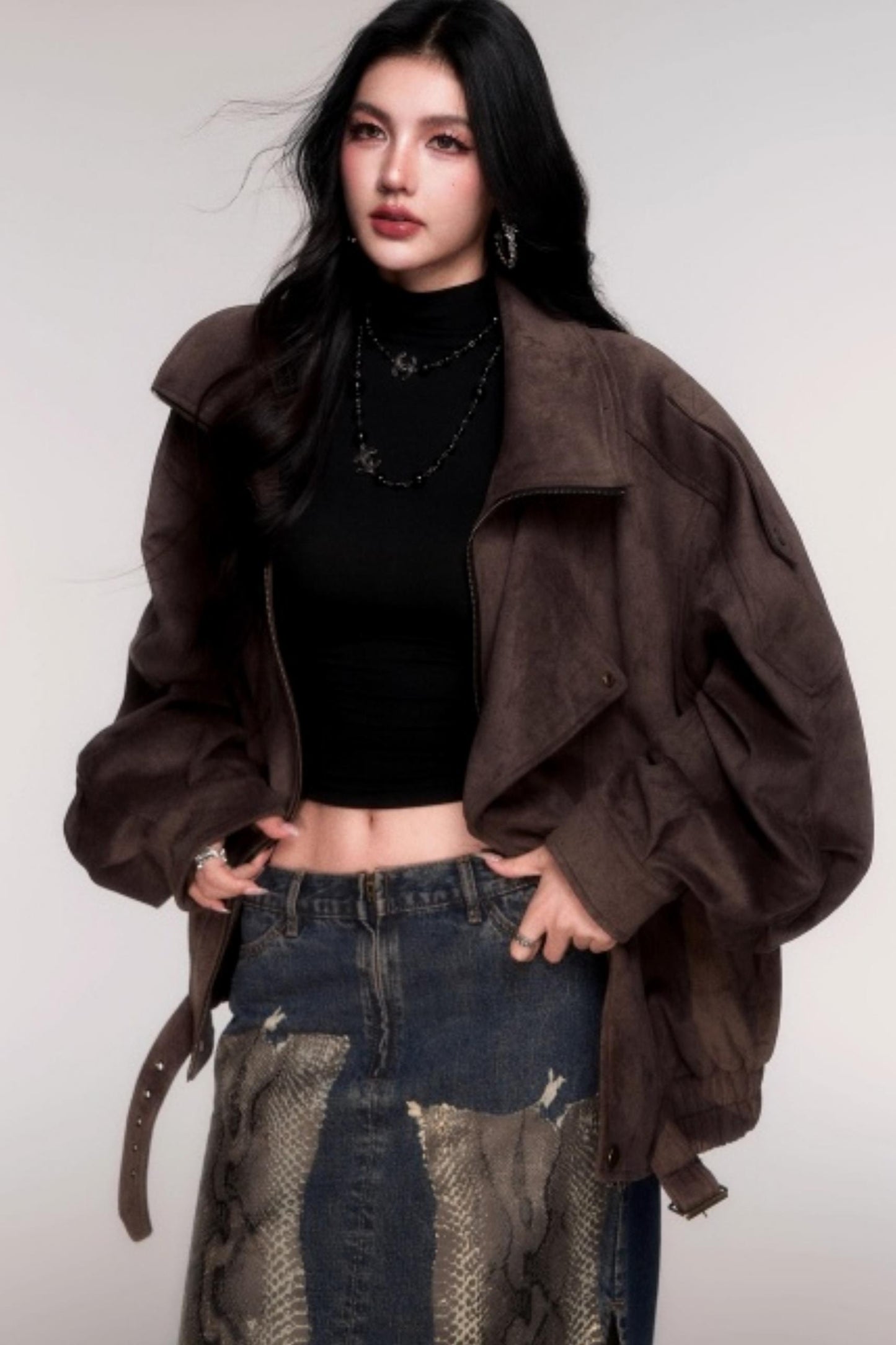 High Stretch Semi-Turtleneck Top