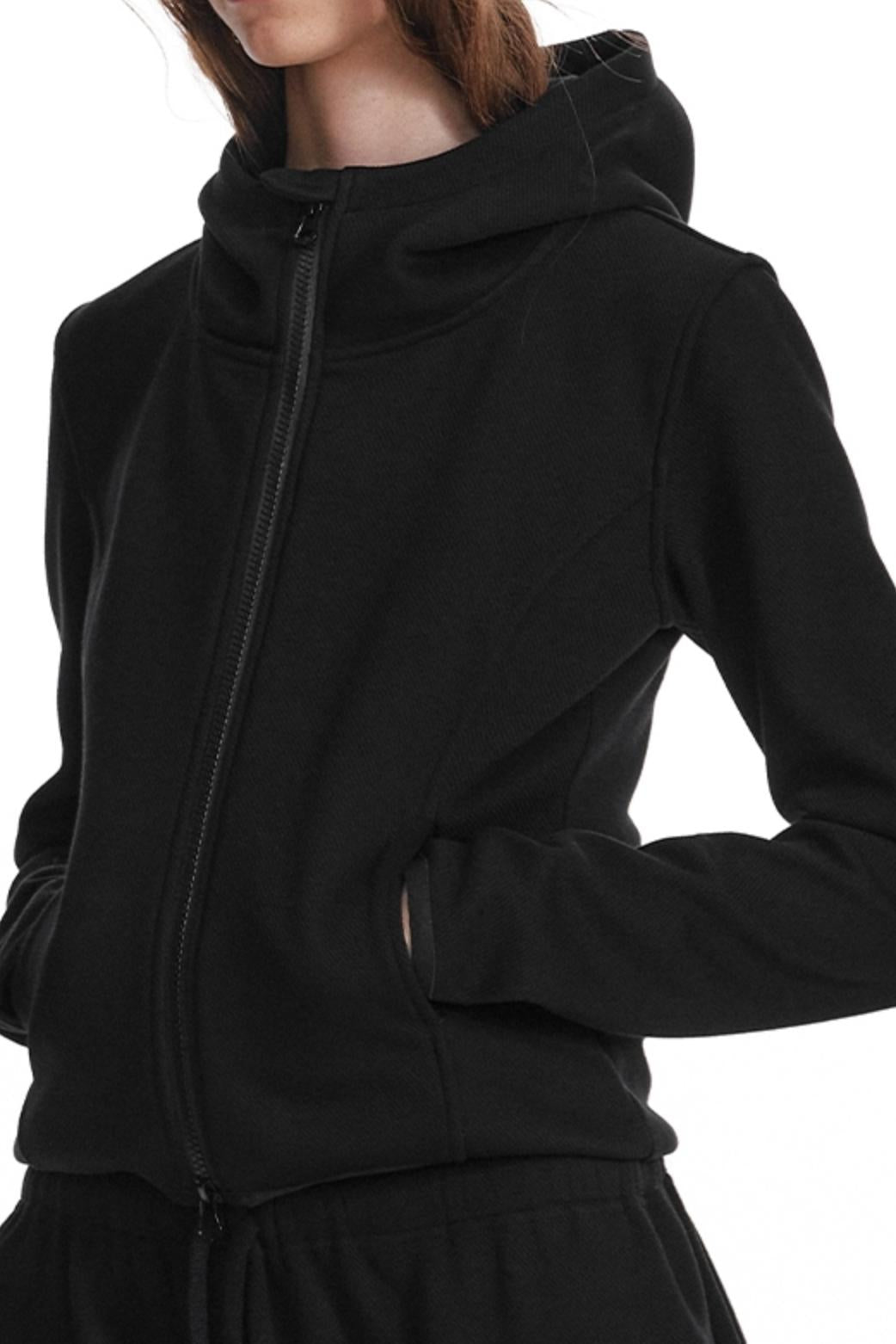 Fleece Hooded Sweatshirt And Pants Set-Up