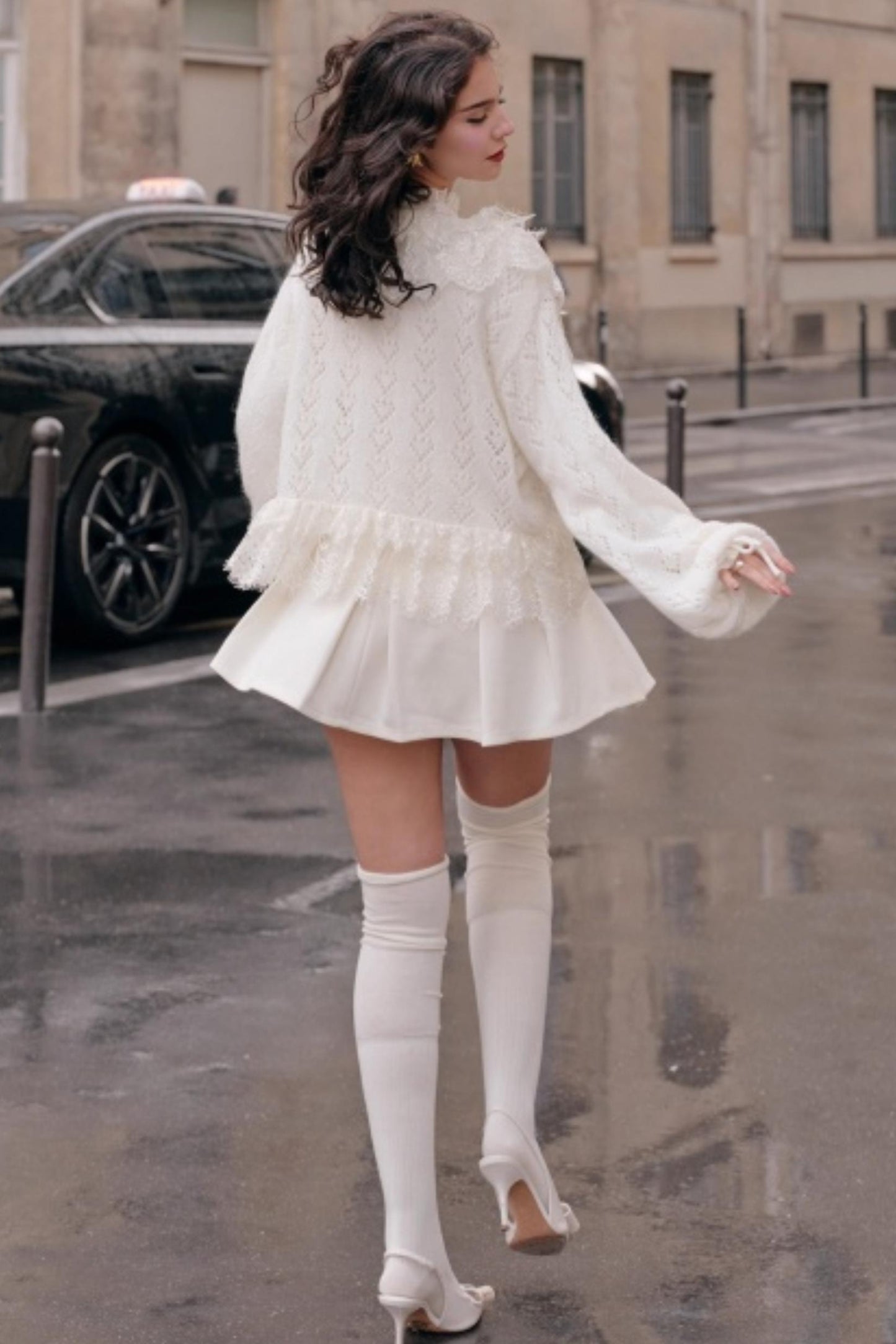 Moonlight Lace Knit Top Set-Up