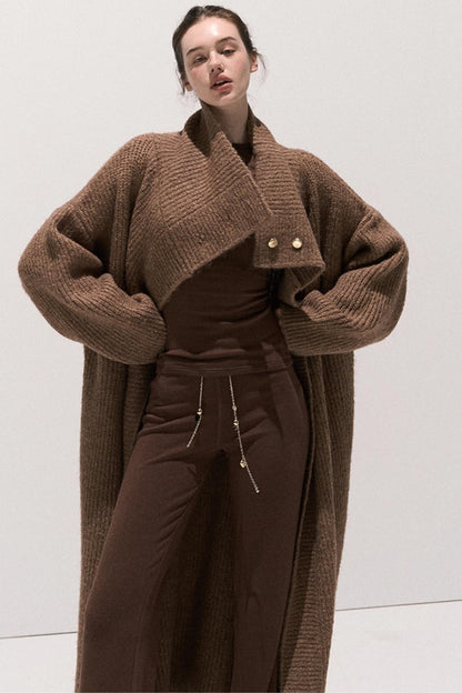 Soft Crew Neck Knitwear Bootcut Trouser Set-Up