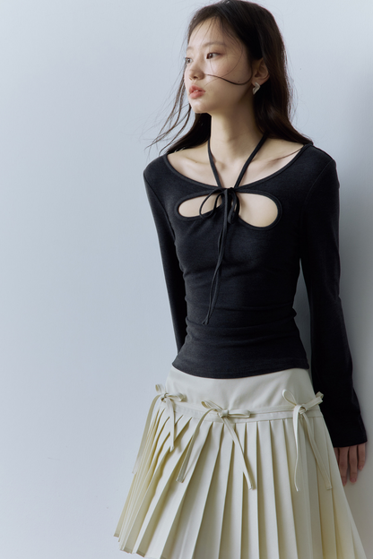 Dekonstruiertes Balletcore Strickoberteil