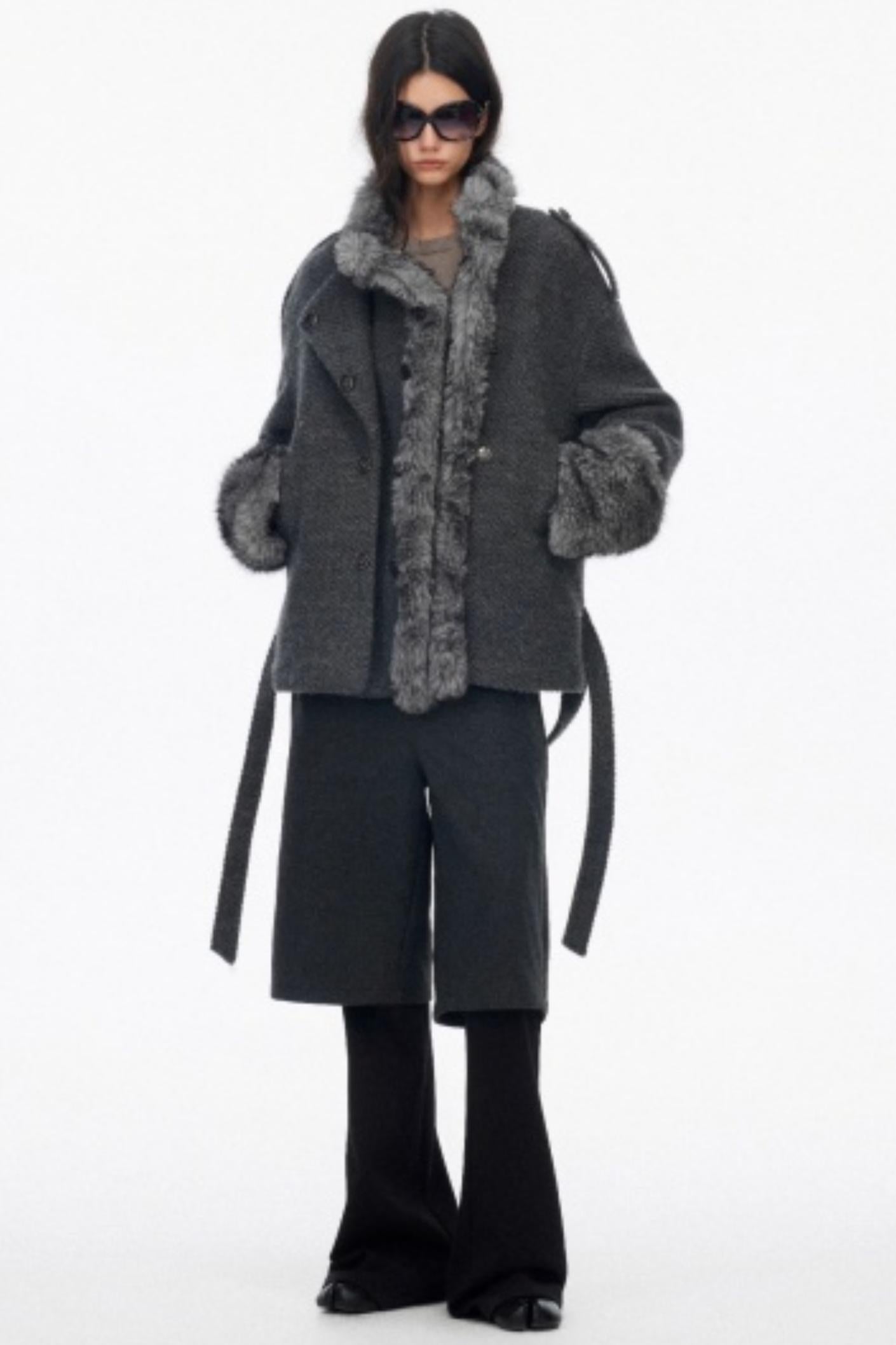 High-End Layered Bootcut Pants