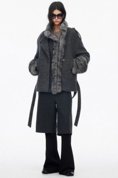 High-End Layered Bootcut Pants