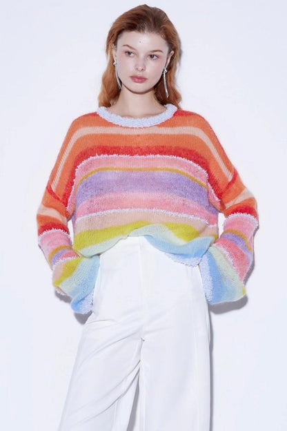 Super Soft Mohair Wool Knitted Sweater