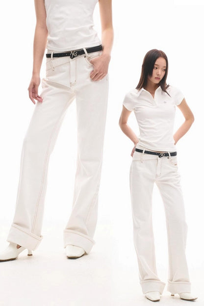 High-Line Logo Leather Belt