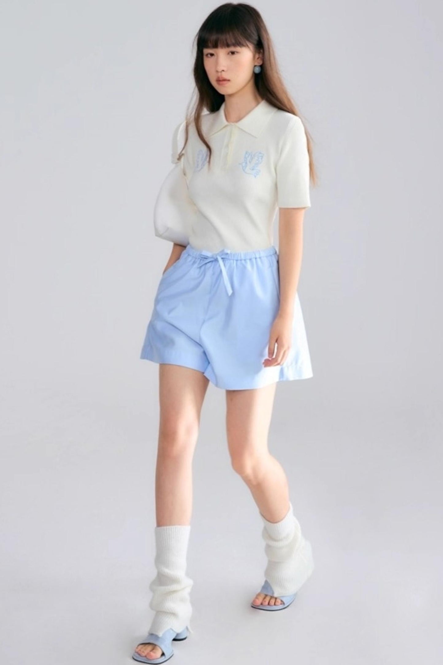 Asuka Love Poems Embroidery Polo Shirt