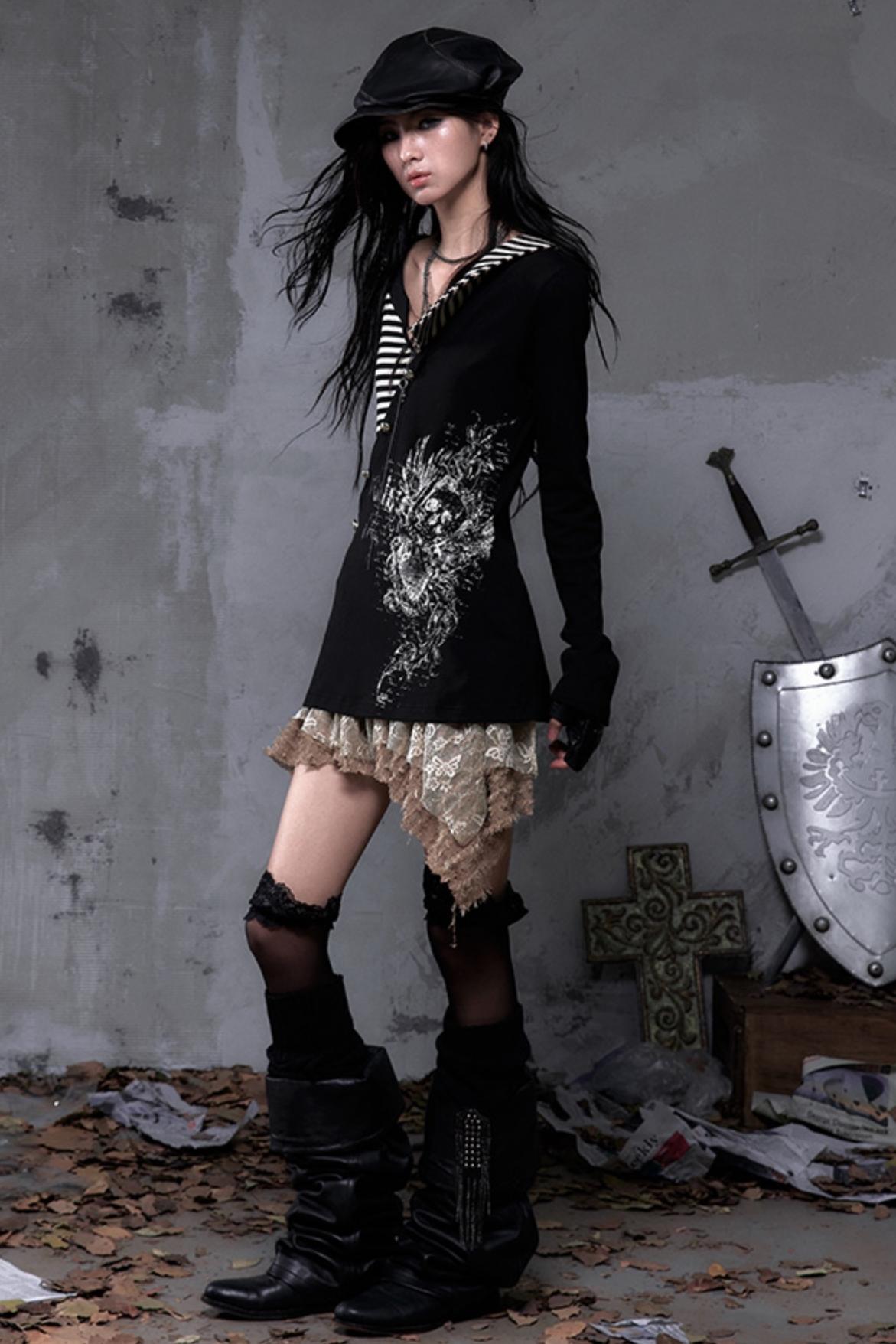 Vintage Striped Knitted Top