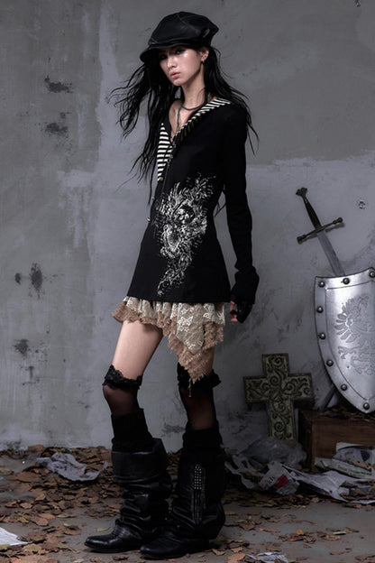 Vintage Striped Knitted Top