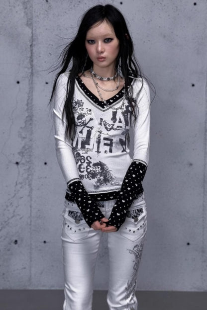 Retro Vintage Patchwork Top