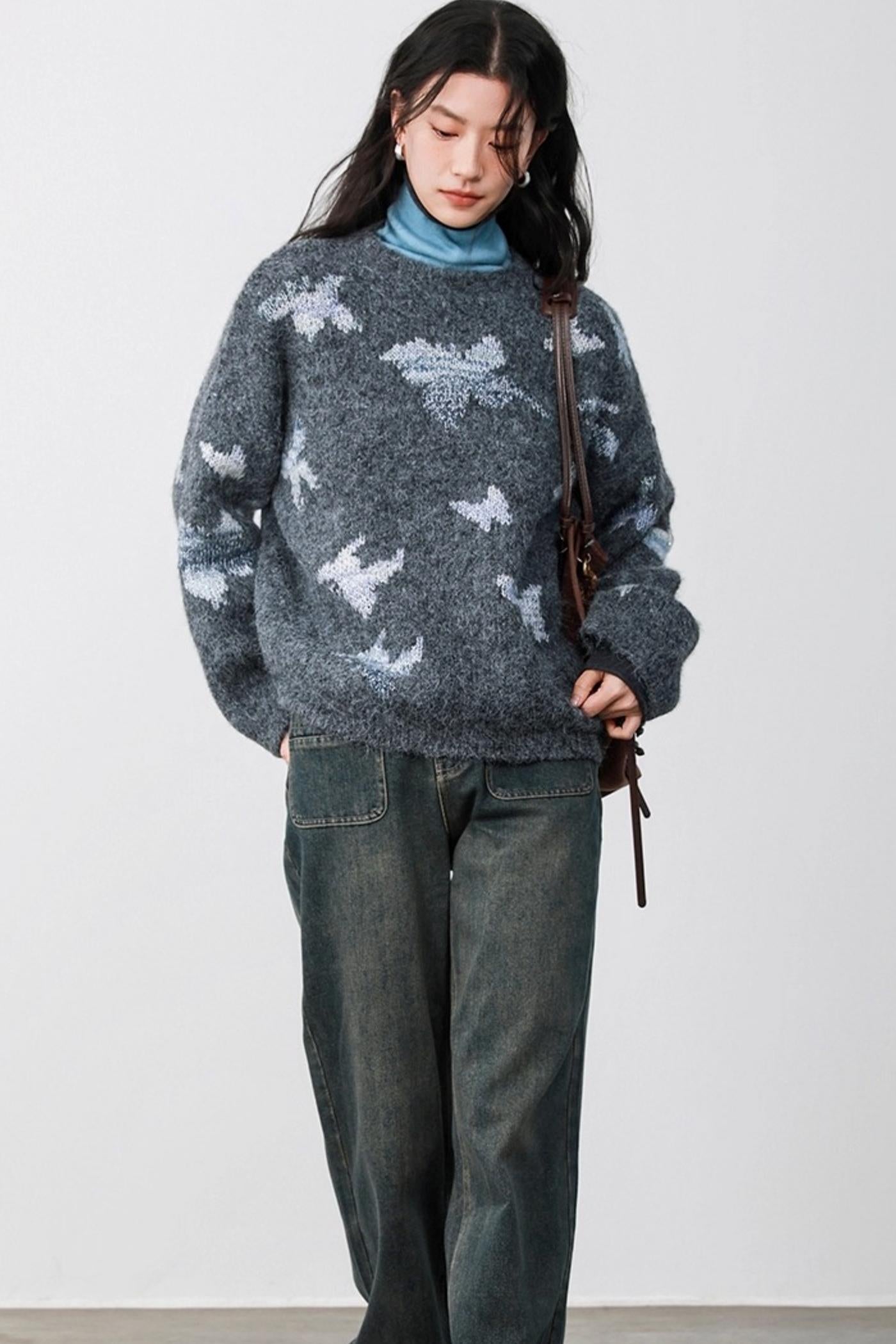 Haze Blue Two-Piece Sweater