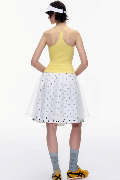 Pure Cotton Polka Dot Skirt