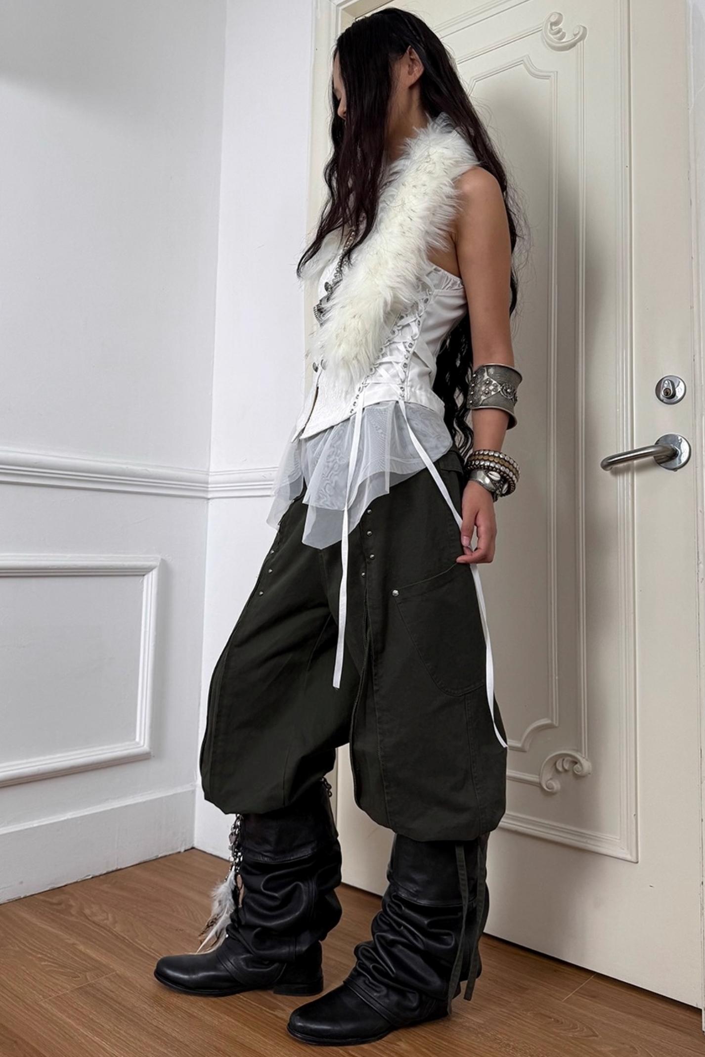 Distressed Harlem Equestrian Pants