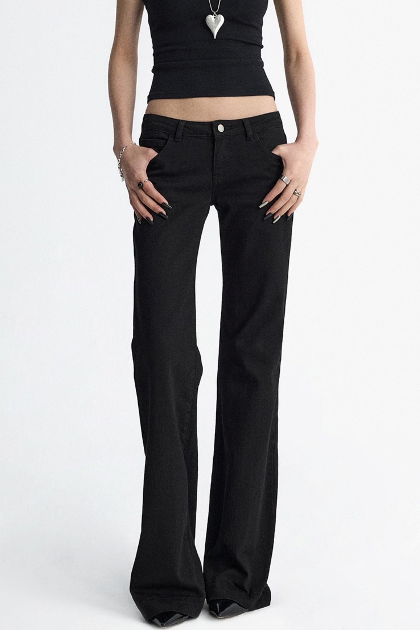 Micro Pocket Straight Leg Jeans