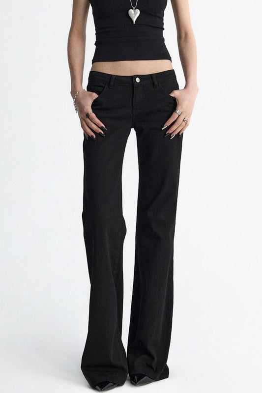 Micro Pocket Straight Leg Jeans