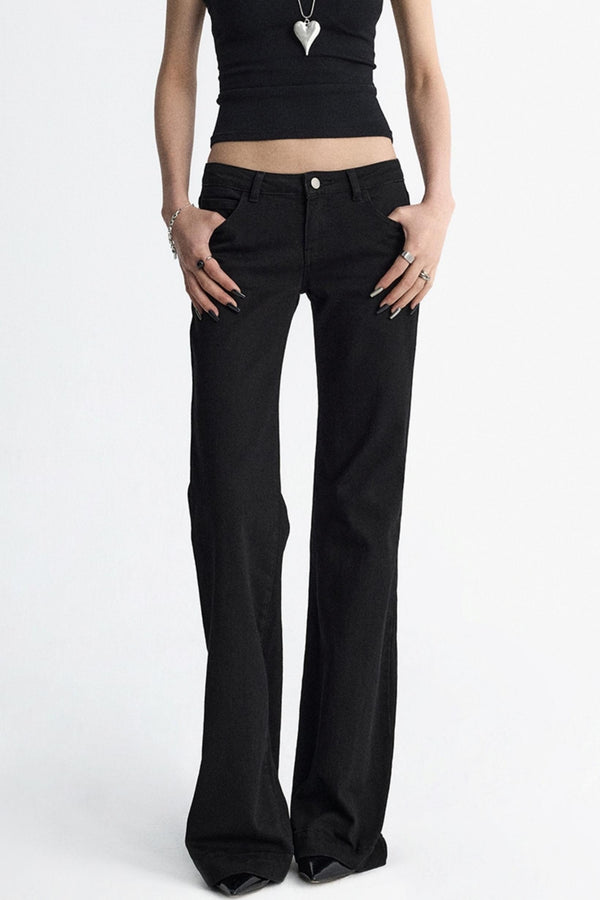 Micro Pocket Straight Leg Jeans
