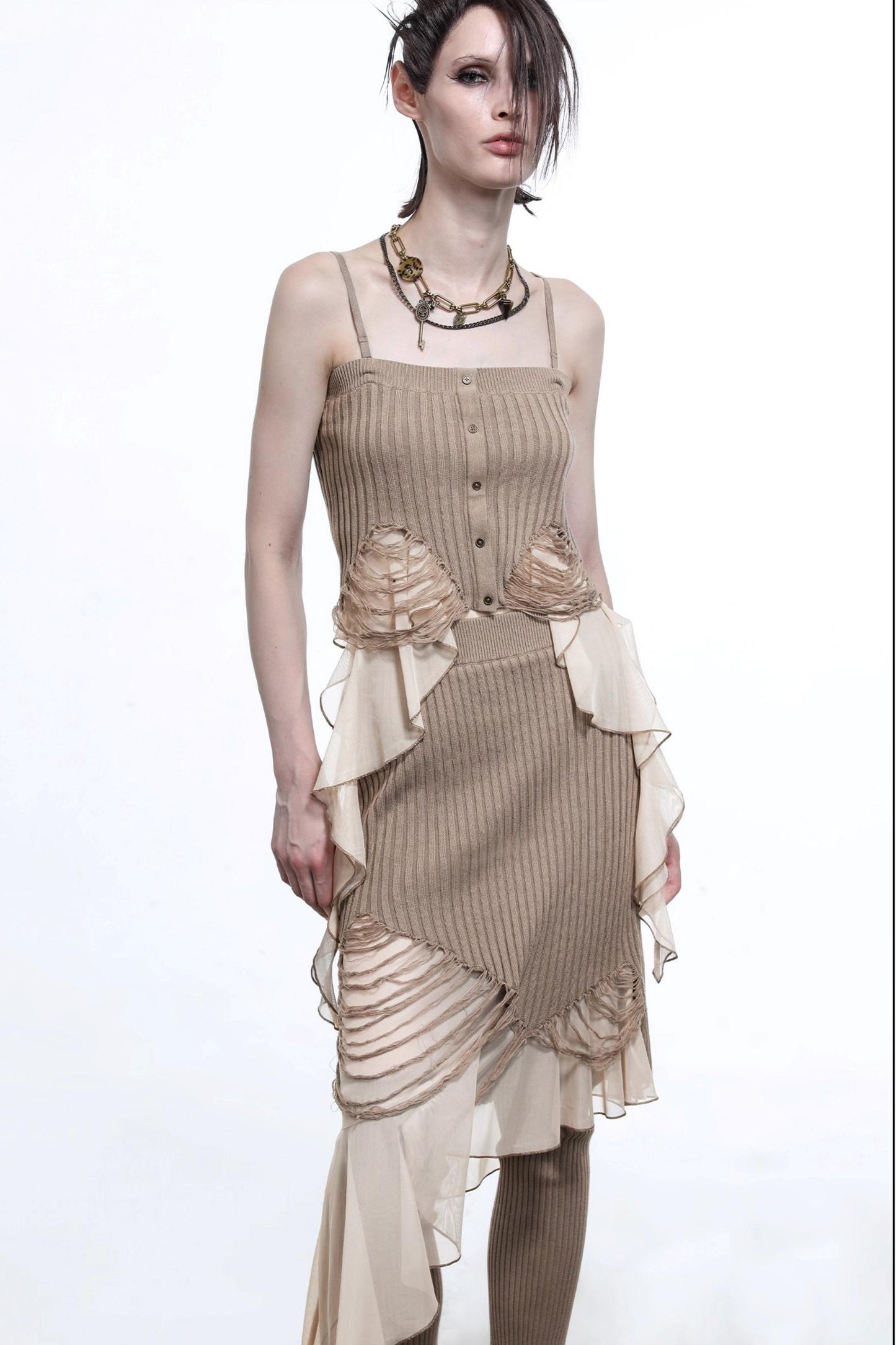 Wasteland Patchwork Knit Camisole