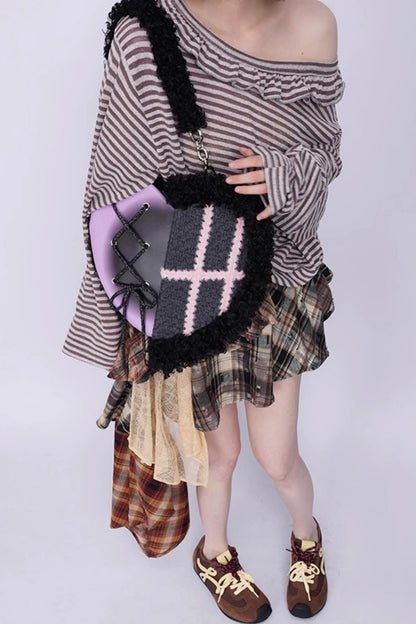Graffiti Patchwork Heart Bag