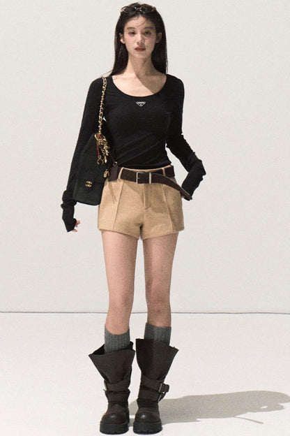 Night Pine Wool Shorts