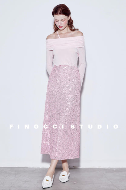 Blooming Pink Sparkle Skirt
