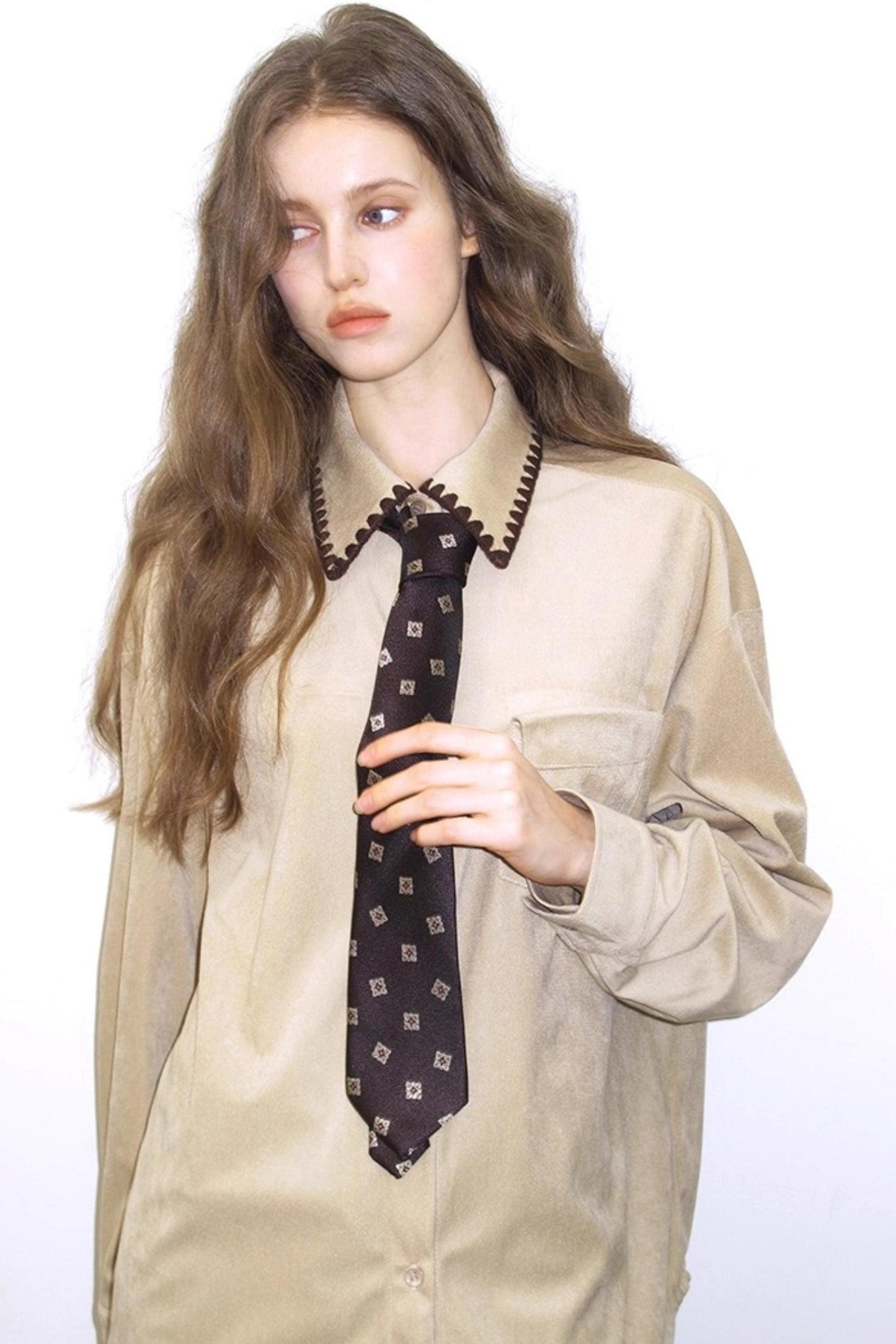 Shell-Edged Corduroy Winter Shirt