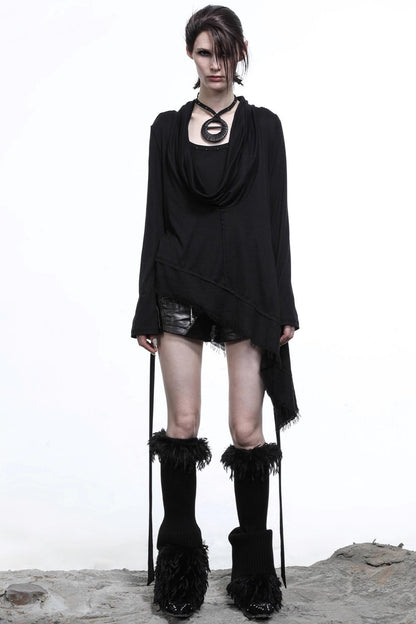 Hustle Lyocell Knit Collar T-shirt