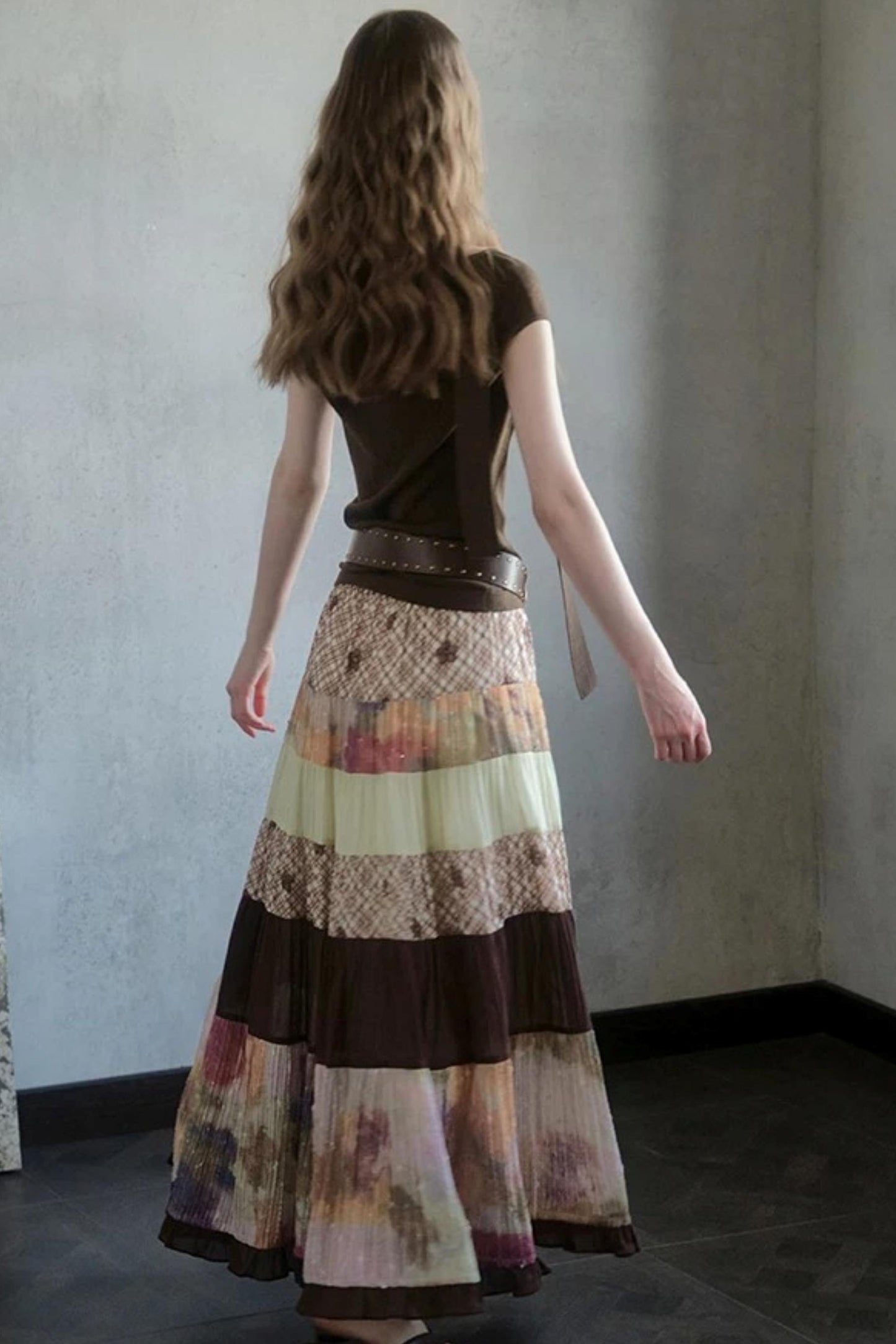Bouguereau Art Color Block Skirt Set-Up