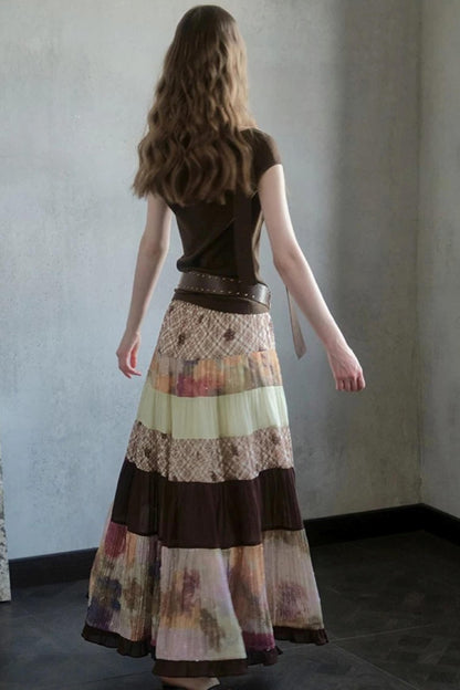 Bouguereau Art Color Block Skirt Set-Up