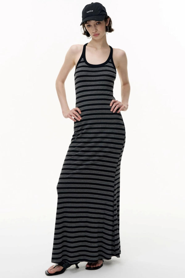 Tencel Striped Camisole Slim Dress