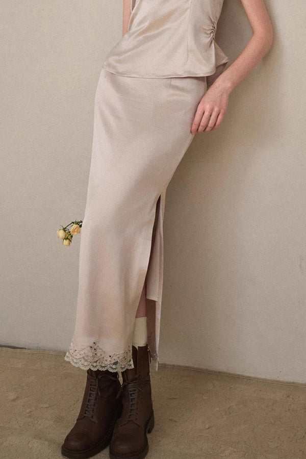 Comfortable Baby Powder Top & Skirt Set-Up