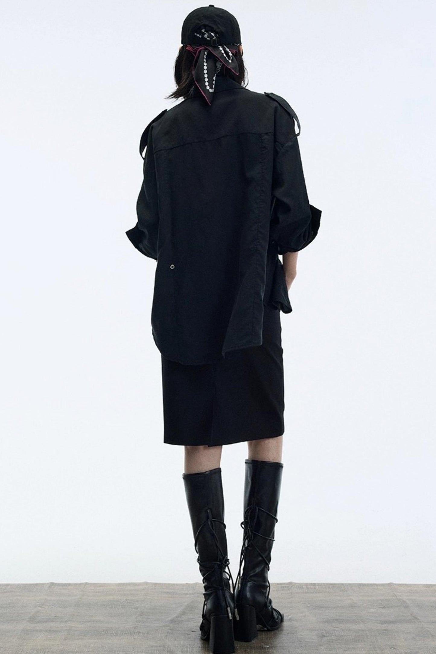 Minimalist Straight Suit Skirt