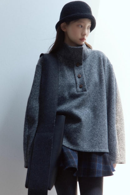 Scottish Plaid A-Hem Woolen Skirt